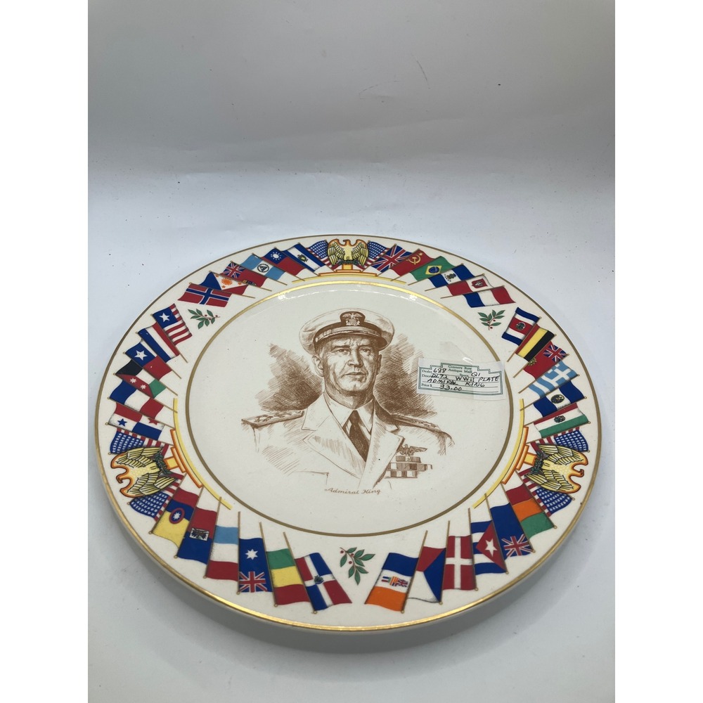 Admiral King Salem China‎ Allied Nations Commemorative Plate Collectible